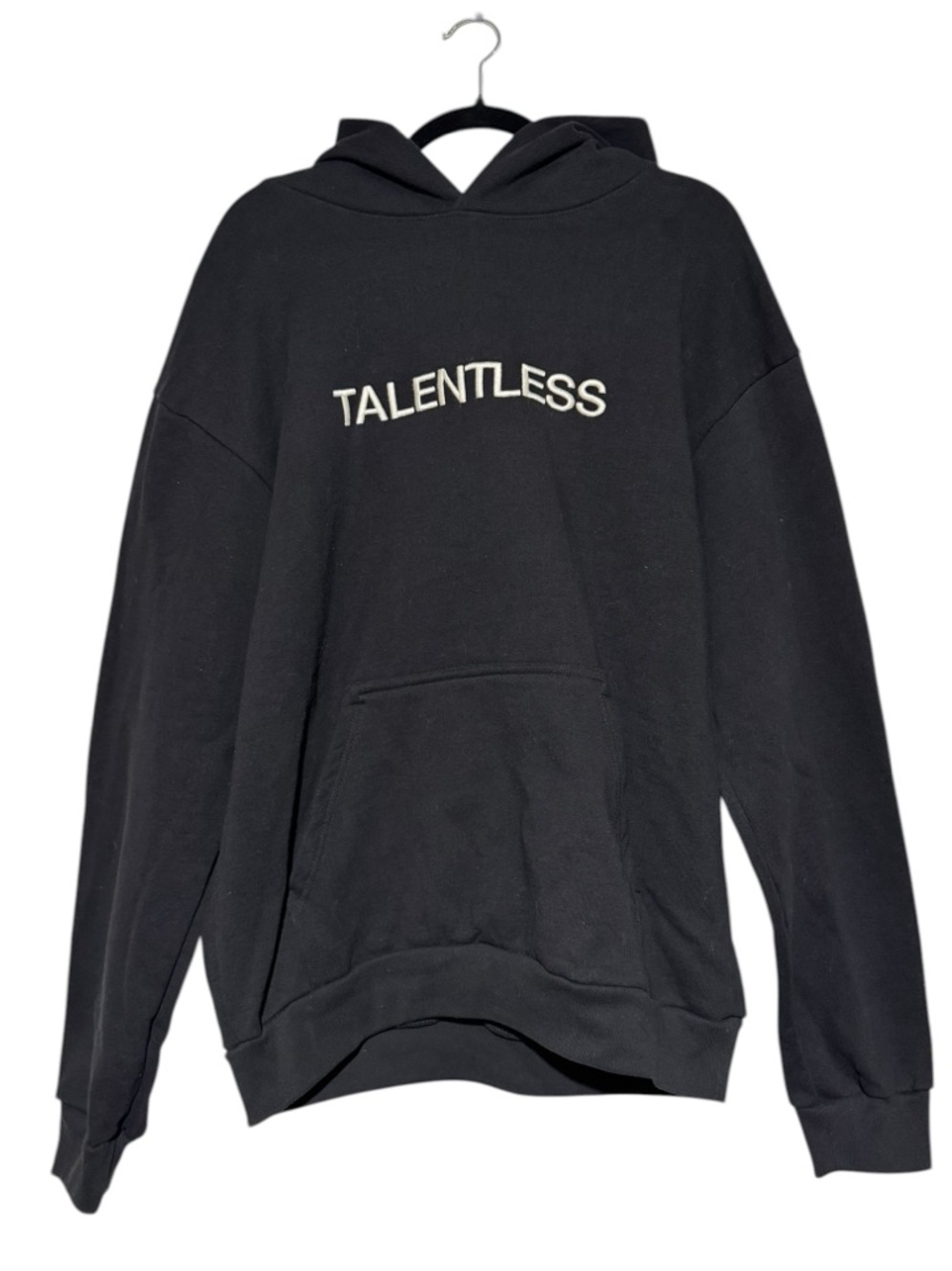 Talentless Black Thick Hoodie Men Size L‎ Streetwear Casual Comfy Skater Winter